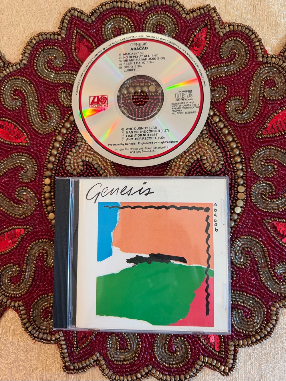 Genesis "Abacab" CD Album - Multicolor Cover Art